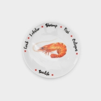 Набор фарфоровых тарелок Sealife, 6 предметов, рисунок МИКС Набор фарфоровых тарелок Sealife, 6 предметов, рисунок МИКС