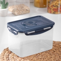 Контейнер пищевых Good & Good, с герметичной крышкой , 2,2 л, цвет прозрачный, крышка МИКС Контейнер пищевых Good & Good, с герметичной крышкой , 2,2 л, цвет прозрачный, крышка МИКС