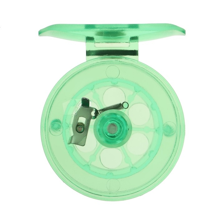 Катушка инерционная, пластик, диаметр 6.5 см, цвет салатовый, 807S Катушка инерционная, пластик, диаметр 6.5 см, цвет салатовый, 807S