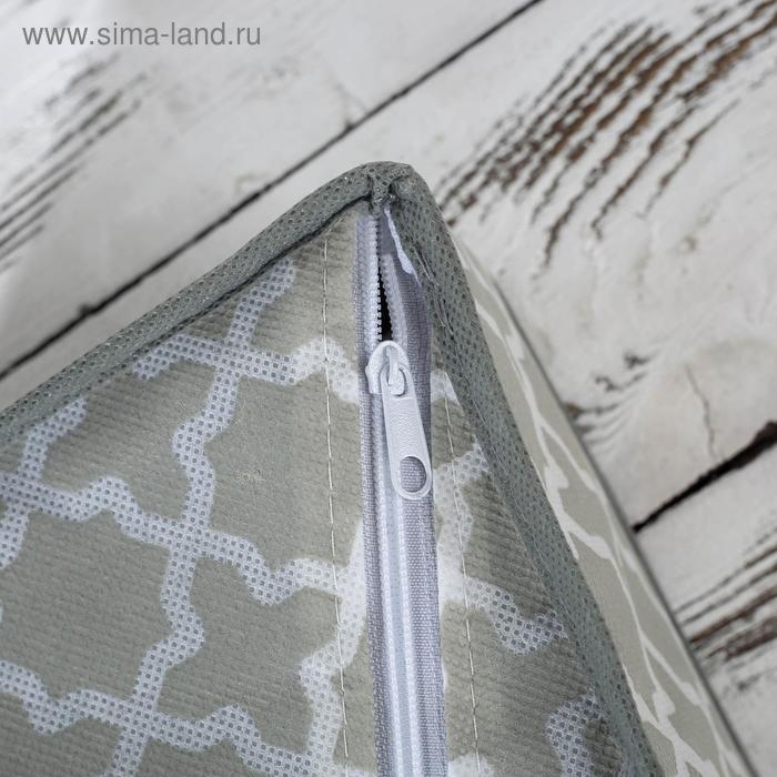 Органайзер для хранения белья &laquo;Гранж&raquo;, 6 ячеек, 33&times;15,5&times;10 см, цвет серый