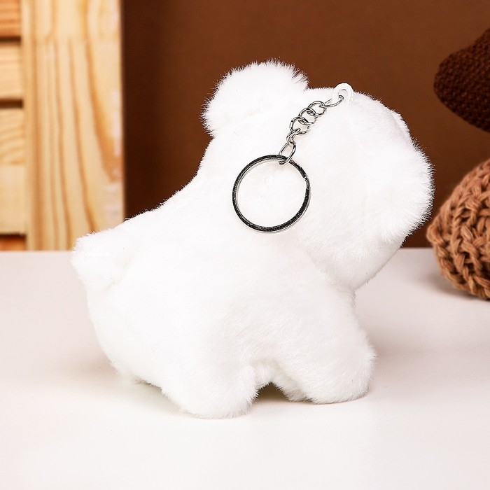 Мягкая игрушка «Мишка белый», на брелоке, 11 см Мягкая игрушка «Мишка белый», на брелоке, 11 см