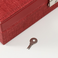 Шкатулка кожзам для украшений "Красная" комбинированная 26,7х18,5х7,5 см Шкатулка кожзам для украшений "Красная" комбинированная 26,7х18,5х7,5 см