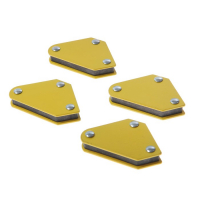 Набор магнитных угольников для сварки ТУНДРА, 45,90,135&deg;, усилие на отрыв 4 кг, 4 шт.