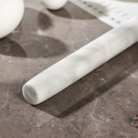 Скалка из мрамора Magistro, 25×2,2×2,2 см, цвет белый Скалка из мрамора Magistro, 25×2,2×2,2 см, цвет белый