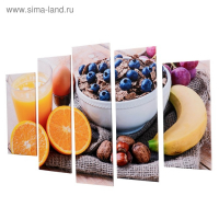 Модульная картина "Летний завтрак" (2-23х52; 2-24х70; 1-24х80) 120х80см Модульная картина "Летний завтрак" (2-23х52; 2-24х70; 1-24х80) 120х80см