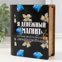 Копилка-шкатулка "Денежный магнит" 14х12х5 см