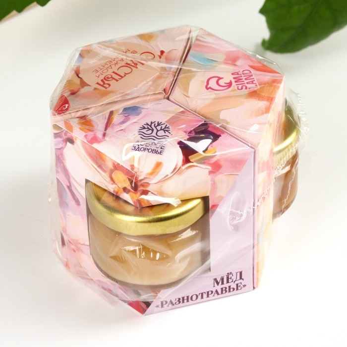 Набор &laquo;Счастья в каждом моменте&raquo;: мёд гречишный, мёд разнотравье, мёд таёжный, 3 шт. х 30 г.