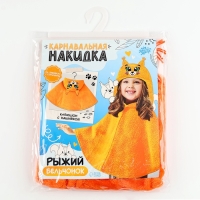 Карнавальная накидка «Рыжий Бельчонок», рост 104-128 см, оранжевый Карнавальная накидка «Рыжий Бельчонок», рост 104-128 см, оранжевый