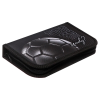 Пенал 1 секция, 130 х 210 х 40 мм, 2 откидные планки, тканевый, Calligrata TOP, Content "Мяч" Пенал 1 секция, 130 х 210 х 40 мм, 2 откидные планки, тканевый, Calligrata TOP, Content "Мяч"