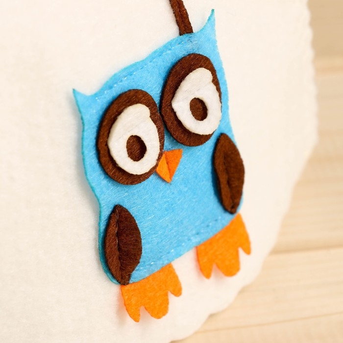 Шапка для бани с детской аппликацией Шапка для бани с детской аппликацией "Джордж" войлок