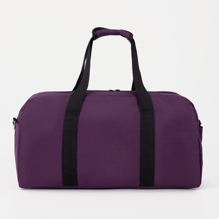 Сумка спортивная женская на молнии, 2 наружных кармана, средний размер, цвет фиолетовый Сумка спортивная женская на молнии, 2 наружных кармана, средний размер, цвет фиолетовый