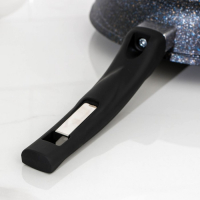 Сковорода &laquo;Гранит Star&raquo;, d=24 см, стеклянная крышка, антипригарное покрытие, тёмно-синий