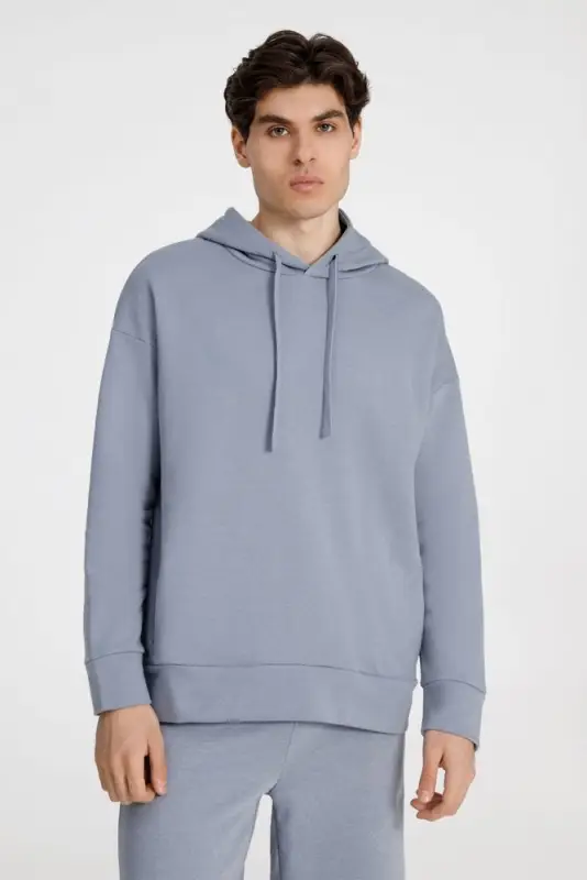 Худи унисекс H2, серое, размер XS/S