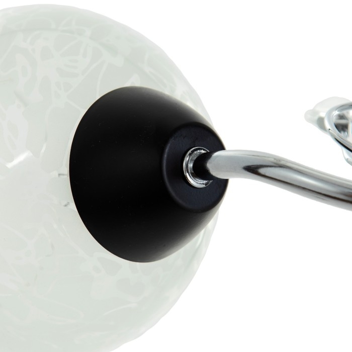 Люстра "Авиталь" 2хЕ27 40Вт чёрно-хромовый 53х20х23 см BayerLux