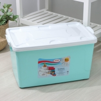 Контейнер для хранения с крышкой, 50 л, 63×40×33 см, на колёсиках, цвет МИКС Контейнер для хранения с крышкой, 50 л, 63×40×33 см, на колёсиках, цвет МИКС