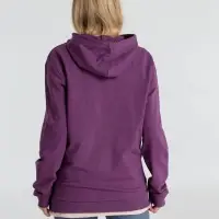Толстовка с капюшоном унисекс Hoodie, фиолетовый меланж, размер S