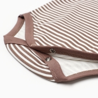 Боди детское с длинным рукавом "Мишка", цвет бежевый, рост 74