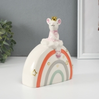 Копилка керамика "Мышка-принцесска" 5х13х16 см Копилка керамика "Мышка-принцесска" 5х13х16 см