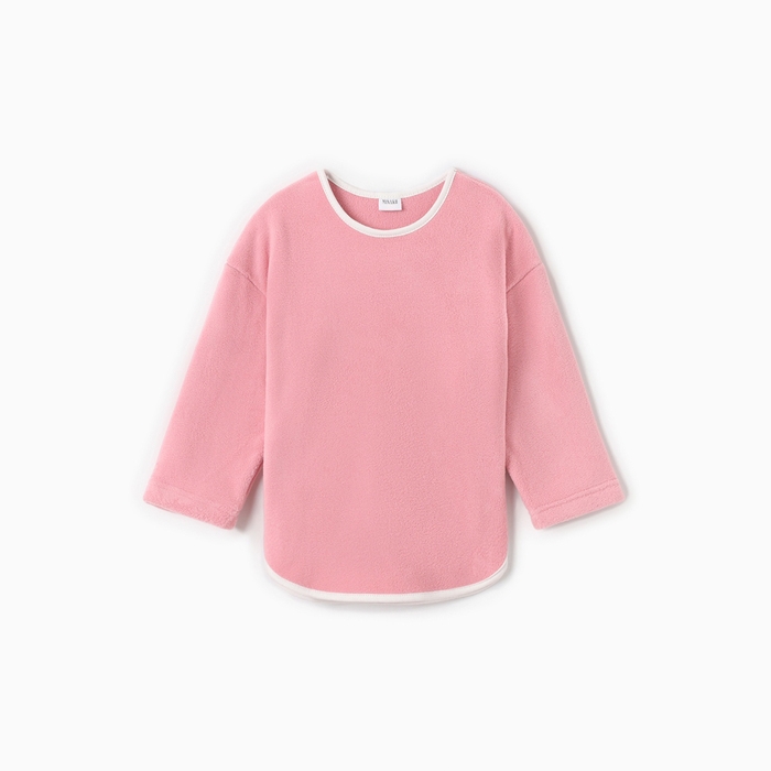 Свитшот детский MINAKU: Fleece Soft, цвет розовый, рост 122 см