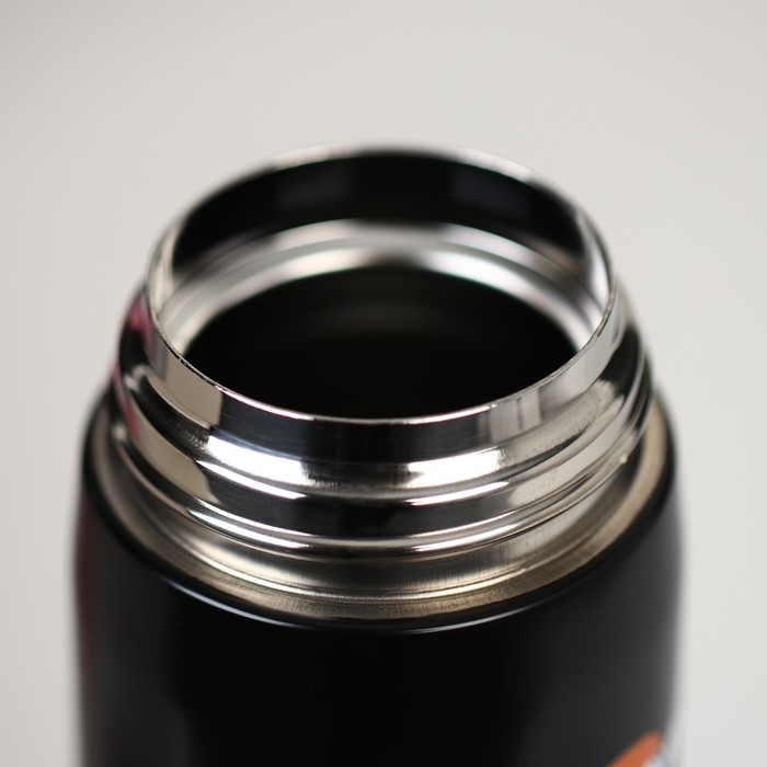 Новый год. Термос новогодний &laquo;Пингвины&raquo; цвет чёрный, 450 мл