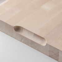 Доска разделочная Adelica &laquo;Профи&raquo;, 60&times;30&times;4см, с металлическими стяжками и боковыми ручками, берёза