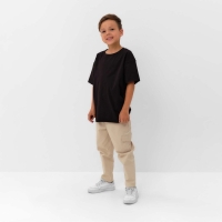 Футболка детская KAFTAN "Basic line", р. 30 (98-104 см), черный Футболка детская KAFTAN "Basic line", р. 30 (98-104 см), черный