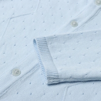 Комбинезон вязаный, цвет голубой рост 62 см