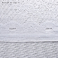 Тюль на кухню без шторной ленты, 200х165 см, цвет белый, 100% полиэстер Тюль на кухню без шторной ленты, 200х165 см, цвет белый, 100% полиэстер