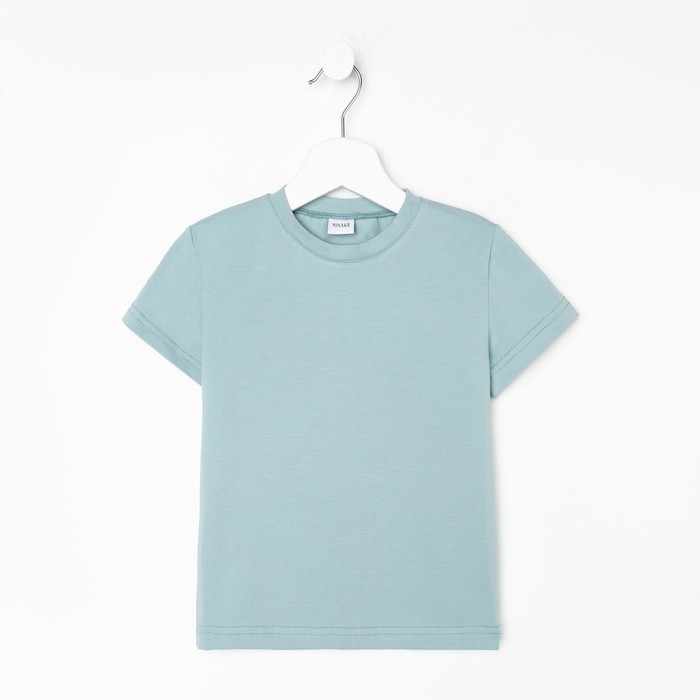 Футболка детская Basic line цвет аквамарин, рост 116