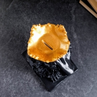 Копилка "Лев с короной" черный, с золотом, 35см Копилка "Лев с короной" черный, с золотом, 35см