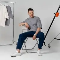 Футболка оверсайз унисекс Kosmos 2.0, кремовая, размер M/L Футболка оверсайз унисекс Kosmos 2.0, кремовая, размер M/L