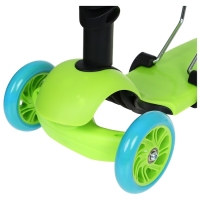 Самокат 2 в 1 GRAFFITI, с корзинкой, колёса PU 120/75 мм, цвет салатовый Самокат 2 в 1 GRAFFITI, с корзинкой, колёса PU 120/75 мм, цвет салатовый