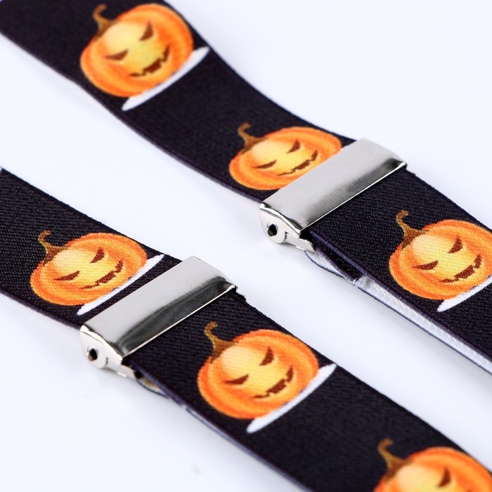 Карнавальные подтяжки «Жуткие тыковки» Карнавальные подтяжки «Жуткие тыковки»