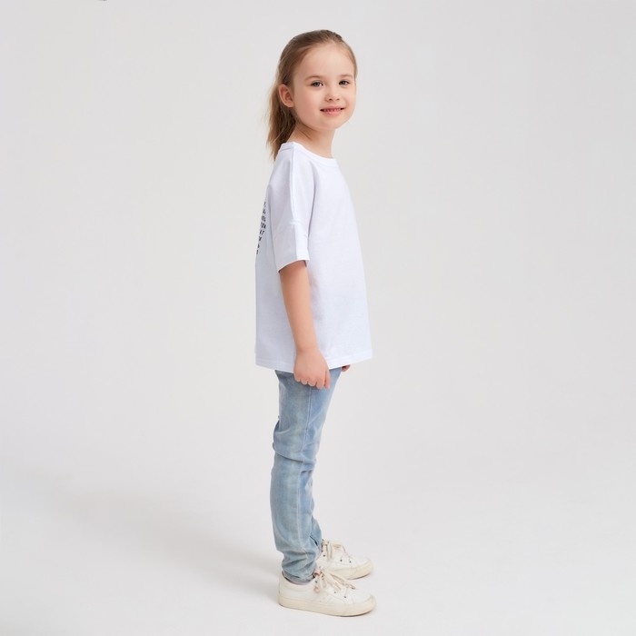 Футболка детская MINAKU Future, цвет белый, рост 116 Футболка детская MINAKU Future, цвет белый, рост 116