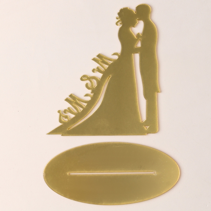 Топпер «M&M», цвет серебро Топпер «M&M», цвет серебро