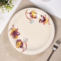 Тарелка обеденная &laquo;Мили&raquo;, d=26 см, бежевая, керамика