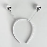 Карнавальный ободок &laquo;Шарики&raquo;, цвет серебряный