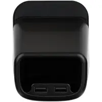 Настольный органайзер с зарядкой, лампой, вентилятором и подсветкой лого powerTower, черный