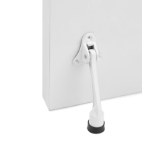 Фиксатор дверной "АЛЛЮР" КН-130 WW, "козья ножка", белый Фиксатор дверной "АЛЛЮР" КН-130 WW, "козья ножка", белый