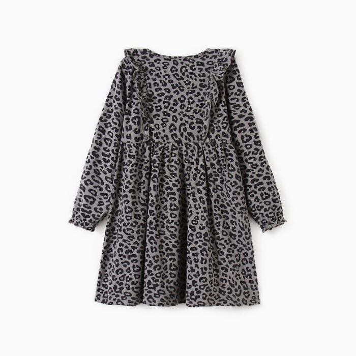 Платье детское с длин.рукавом KAFTAN Trendy grey р.34 (122-128)