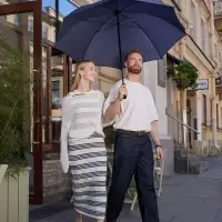 Зонт-трость Zero XXL, темно-синий