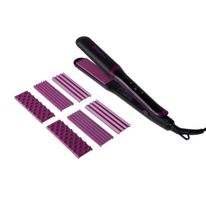 Мультистайлер Sakura SA-4529P, 38 Вт, керамическое покрытие, 180-210 &deg;C, шнур 1.8, чёрный