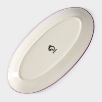 Блюдо Доляна &laquo;Лаванда&raquo;, 28&times;14,5&times;3,5 см, цвет белый