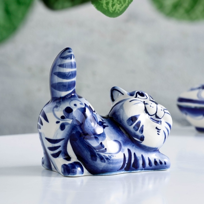 Сувенир "Кот Чеширский", гжель