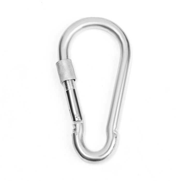 Карабин монтажный с фиксатором ТУНДРА krep, DIN5299D, 13х160 мм, оцинкованный, 1шт Карабин монтажный с фиксатором ТУНДРА krep, DIN5299D, 13х160 мм, оцинкованный, 1шт