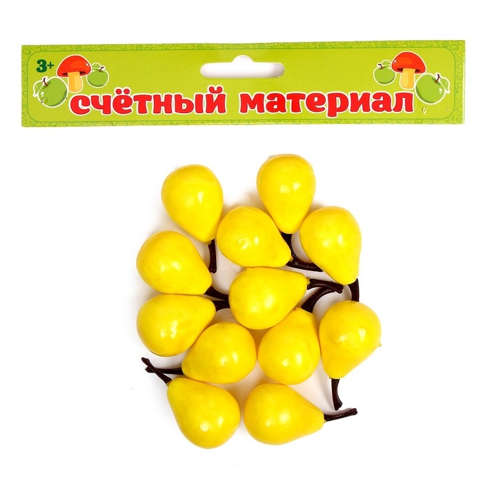 Счётный набор "Груши", 12 шт., размер груши: 3,5 &times; 3 см