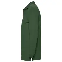 Рубашка поло мужская с длинным рукавом Winter II 210 темно-зеленая, размер M Рубашка поло мужская с длинным рукавом Winter II 210 темно-зеленая, размер M