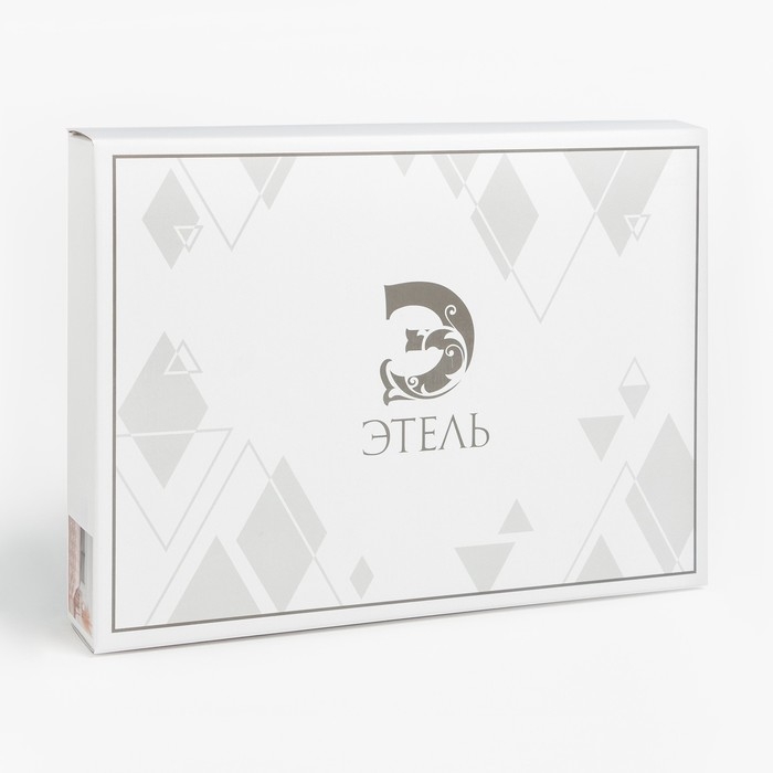 Покрывало хлопковое Этель &laquo;Волны&raquo; 180х240&plusmn;5 см, цвет розовый, 100%хлопок, 300гр/м2