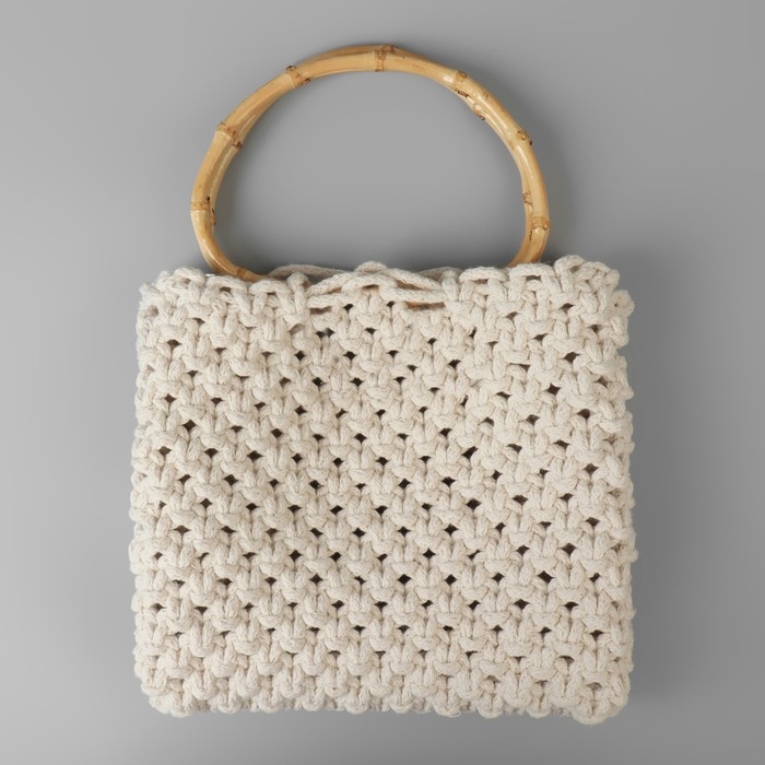 Ручки для сумки, 2 шт, бамбук, 17 &times; 12 см, толщина 0,8 см