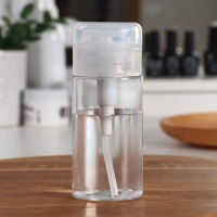 Флакон с помпой, 120 мл, цвет белый/прозрачный